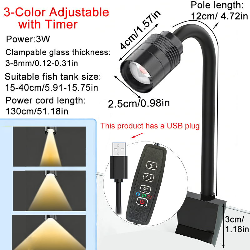 USB 3W South American Aquarium - Aquarium Plant Light 评论和价格