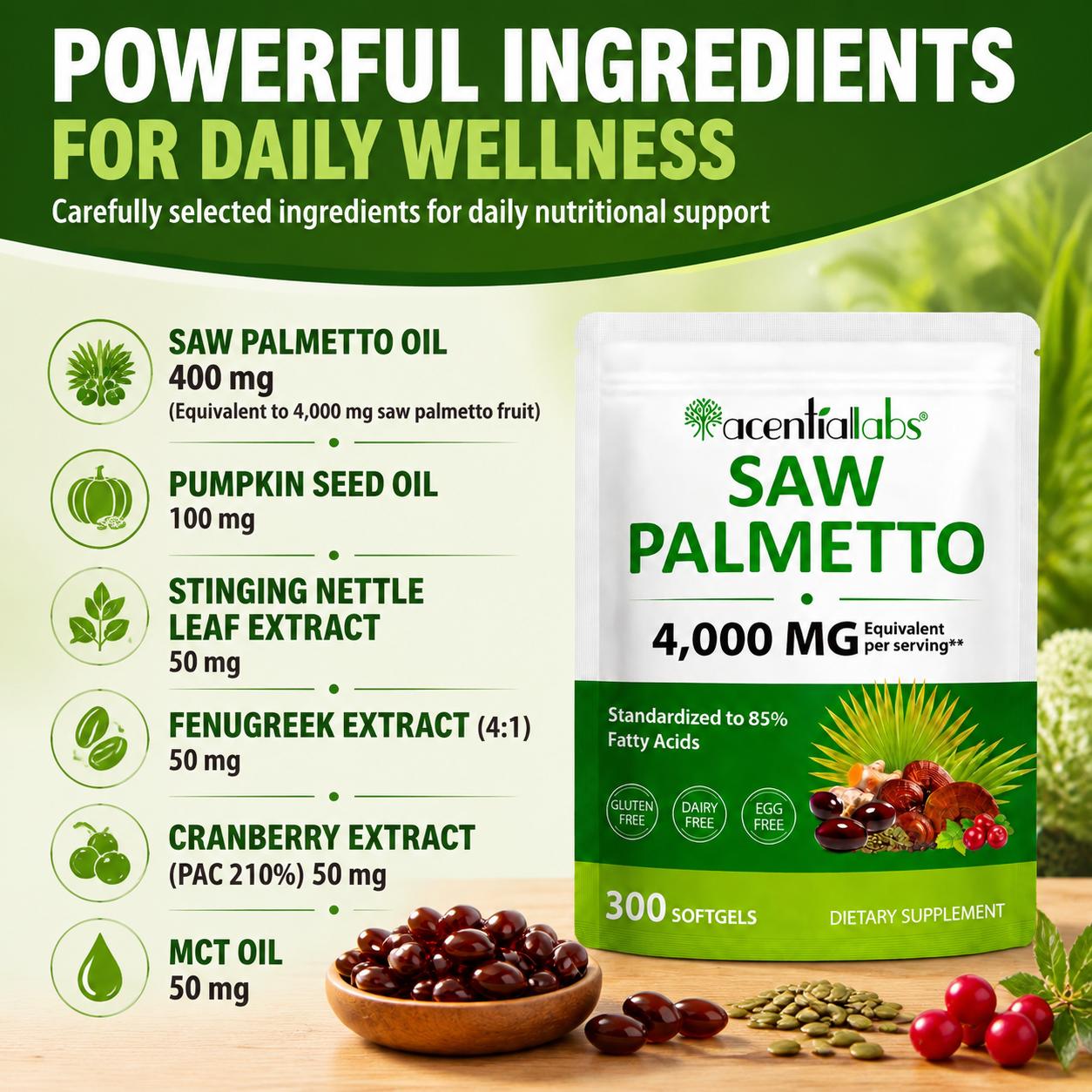Saw Palmetto Softgels with 85% - Planted Tank 评论和价格