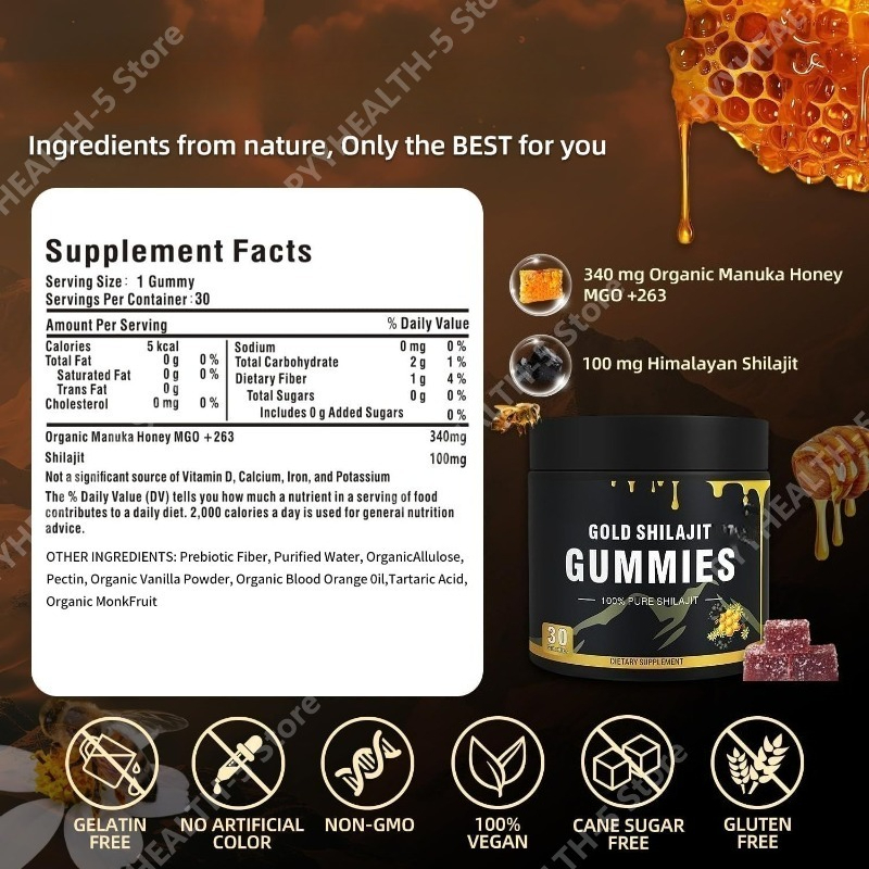 Shilajit Gummies Honey Lemon F - Planted Tank 评论和价格