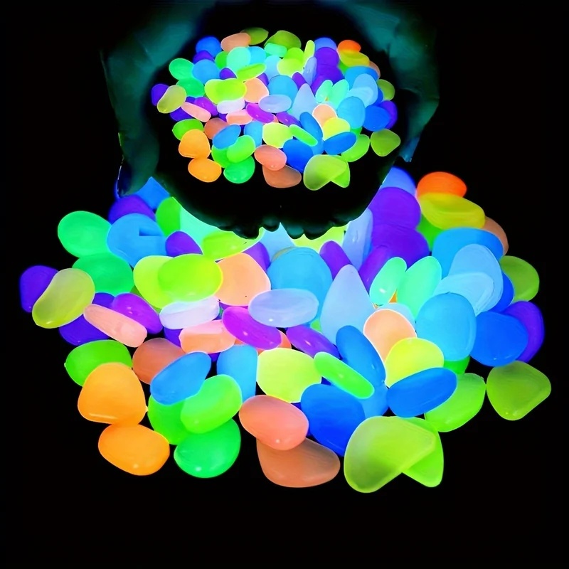 50-200pcs Glow in The Dark Peb - Plant Aquarium Pot 评论和价格
