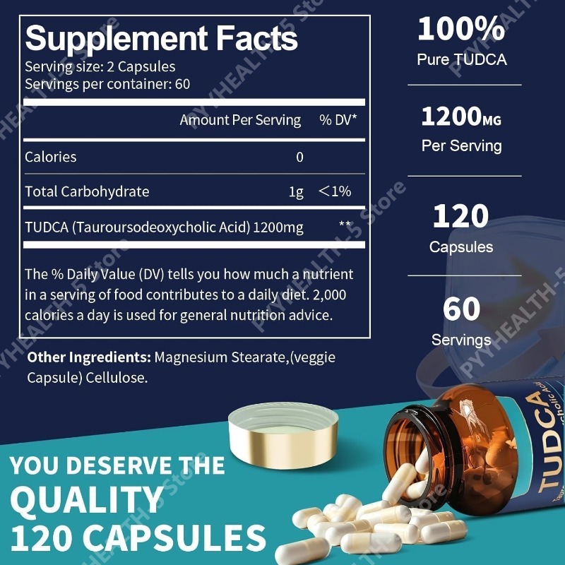 TUDCA Bile Salts, 120 Capsules - Planted Tank 评论和价格